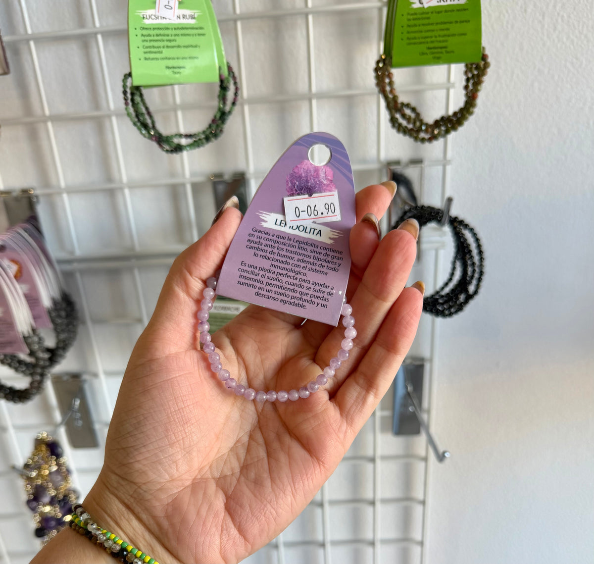 Pulsera lepidolita (ideal para descansar bien)