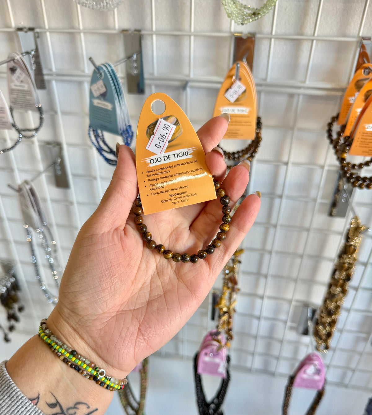 Pulsera ojo de tigre (protección y suerte )