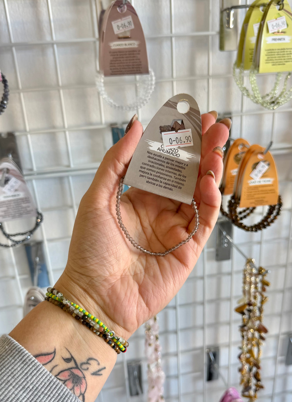 Pulsera cuarzo ahumado
