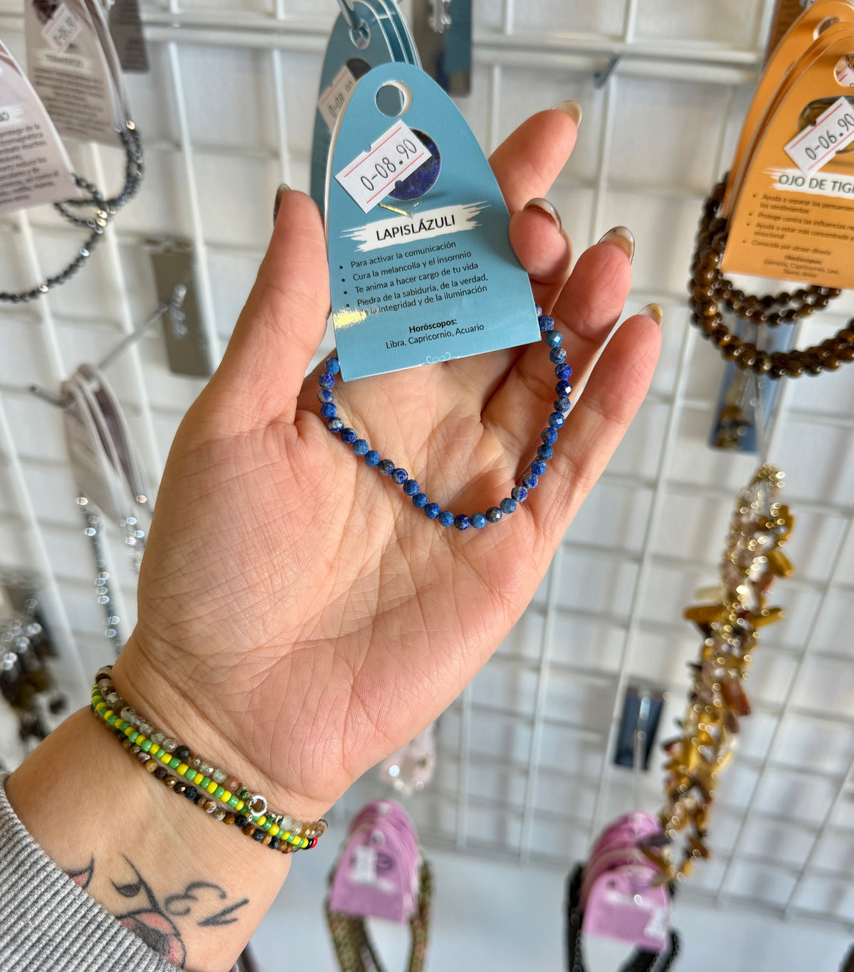 Pulsera lapislázuli (sabiduría )