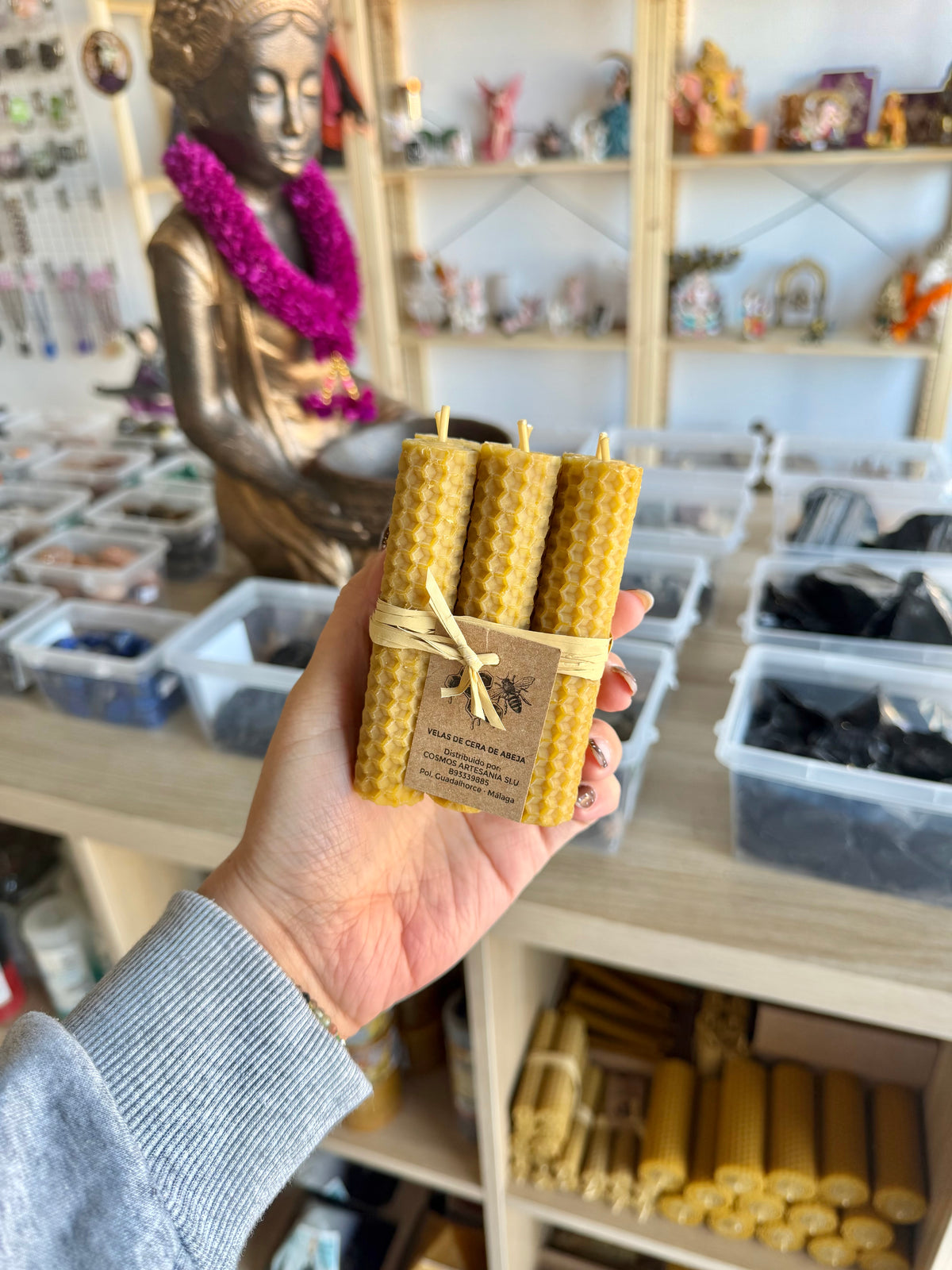 Pack 6 velas de miel