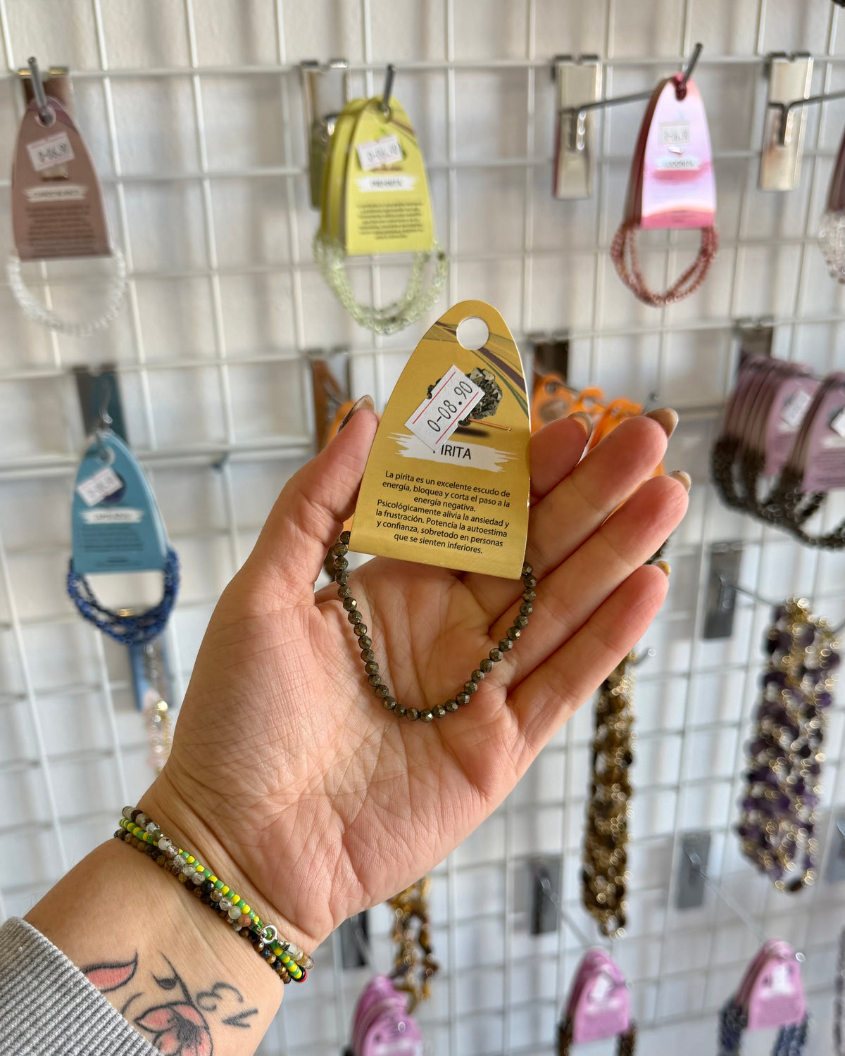 Pulsera pirita facetada (dinero )