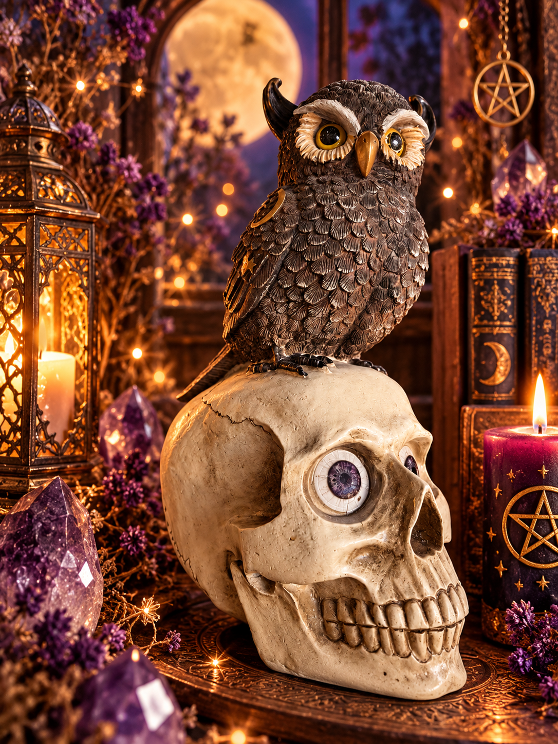 Búho protector del hogar 38cm
