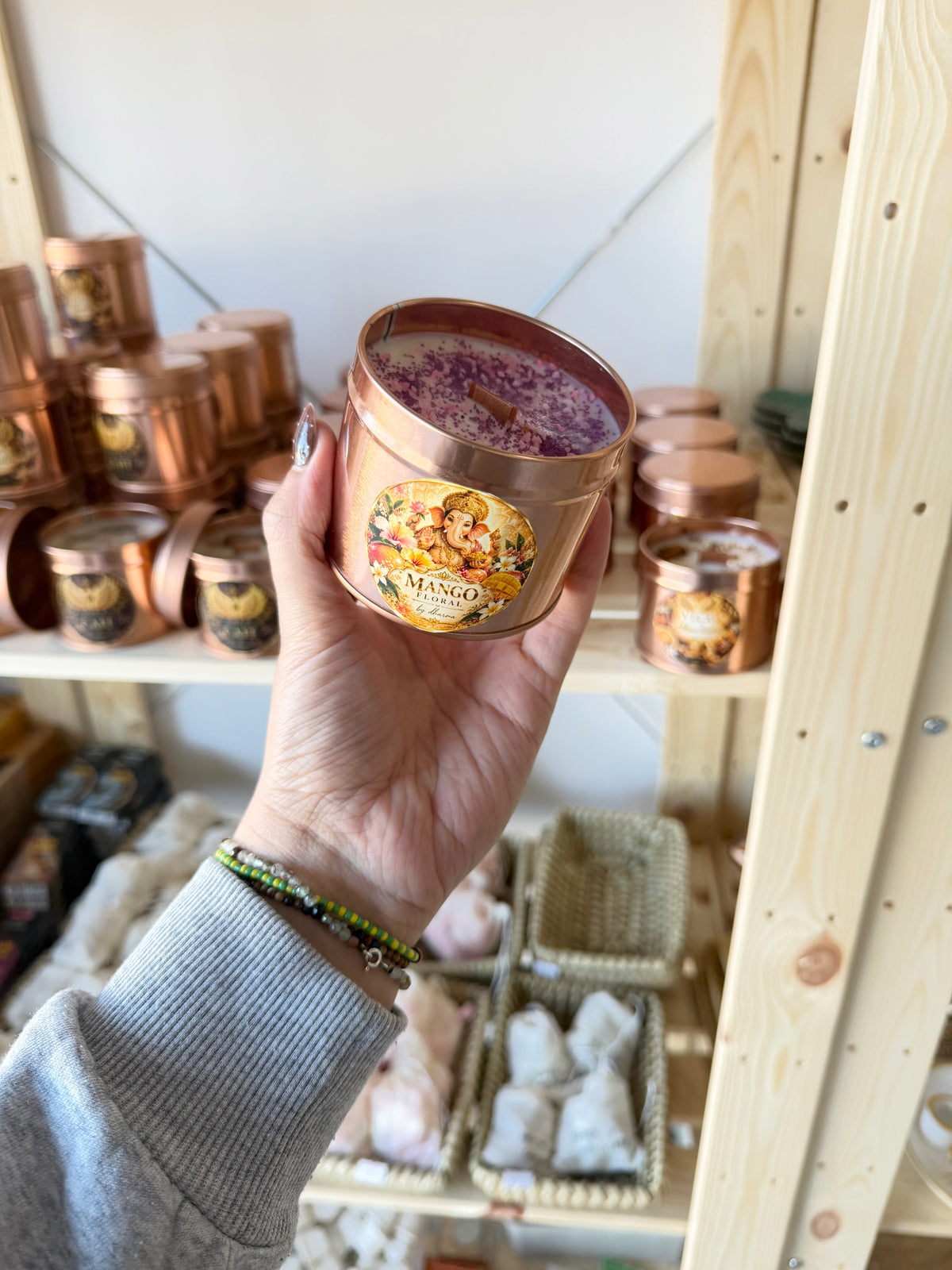 Vela de mango (ideal ofrendar a Ganesha )