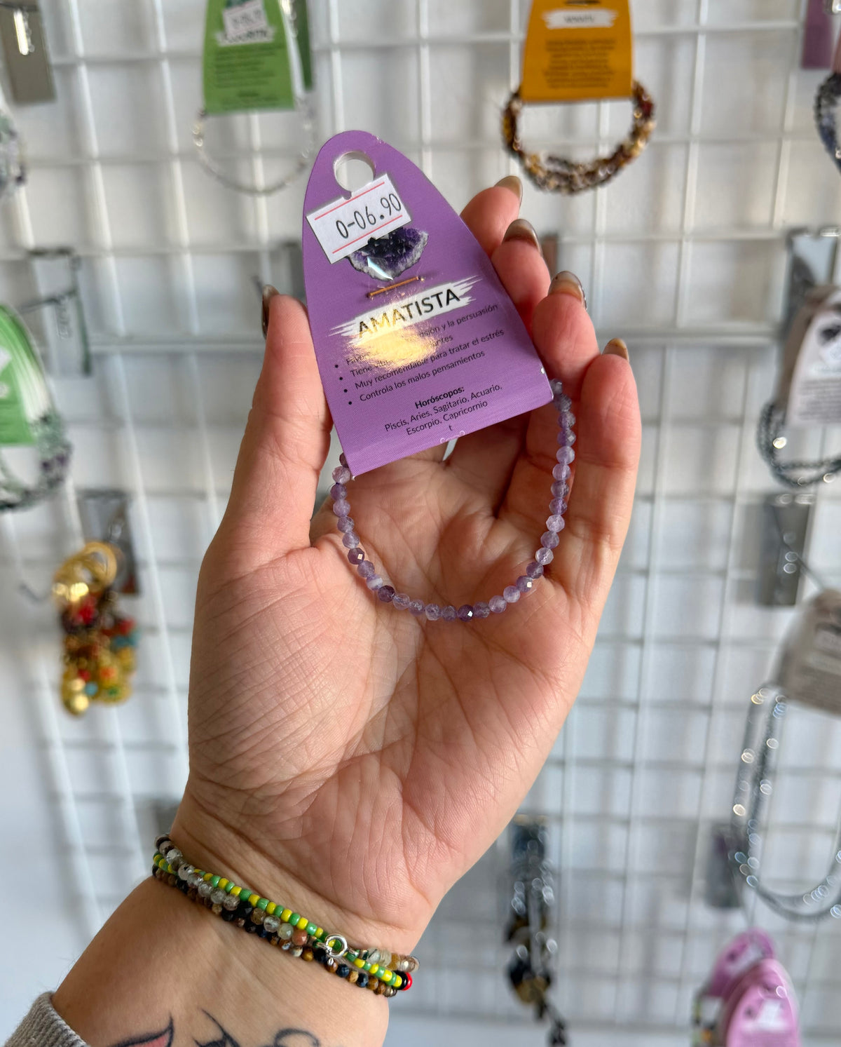 Pulsera amatista (anti ansiedad )